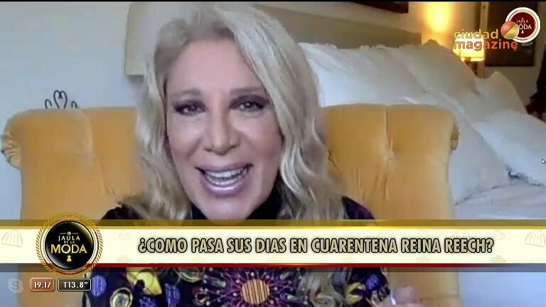 Reina Reech confesó en La jaula de la moda que lo que más le molesta hacer en plena cuarentena es limpiar