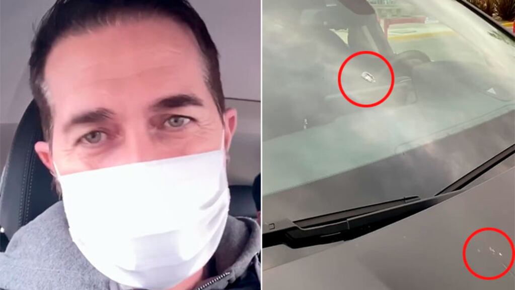 Rodolfo Barili denunció en Instagram un ataque hacia su automóvil
