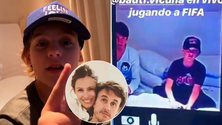 El divertido video del hijo mayor de Pampita jugando a la PlayStation con Roberto García Moritán