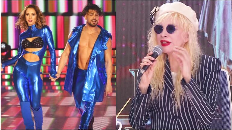 La devolución (con palito incluido) de Nacha Guevara a Flor Vigna y Facu Mazzei en el Súper Bailando