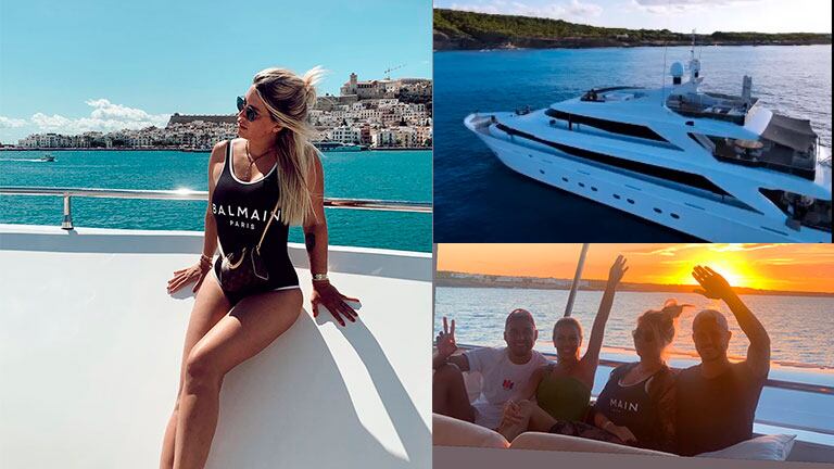 La increíbles imágenes de las vacaciones de Wanda Nara y familia en Ibiza