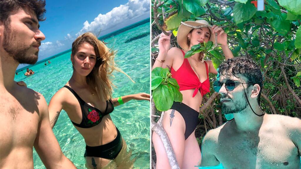 Las fotos y videos de la mini luna de miel de Albert Baró y Nerina Uturbey en Playa del Carmen