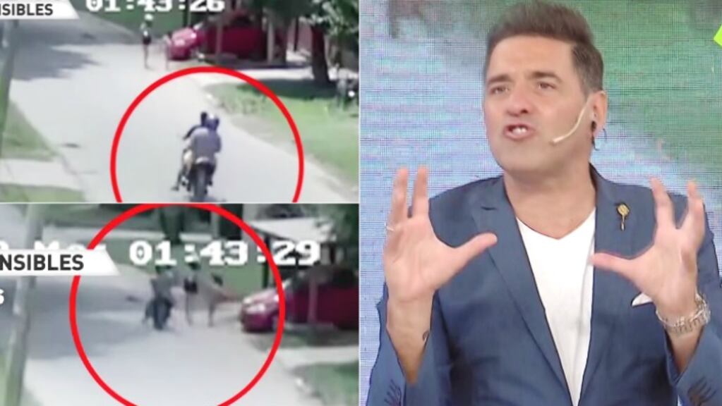 El fuerte exabrupto de Mariano Iúdica al ver a dos motochorros asaltando a dos niñas