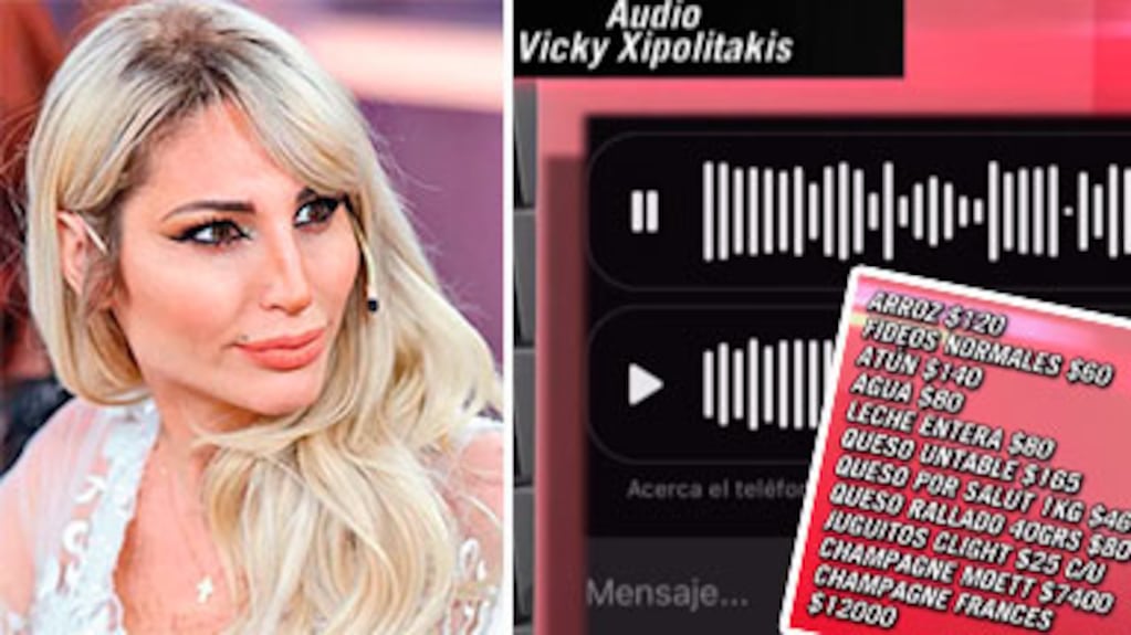 ¡Armó tremenda lista! Inesperados audios de Vicky Xipolitakis pidiéndole canje a un almacén