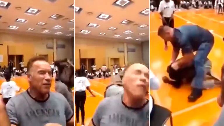 La violenta y brutal agresión a Arnold Schwarzenegger en Sudáfrica