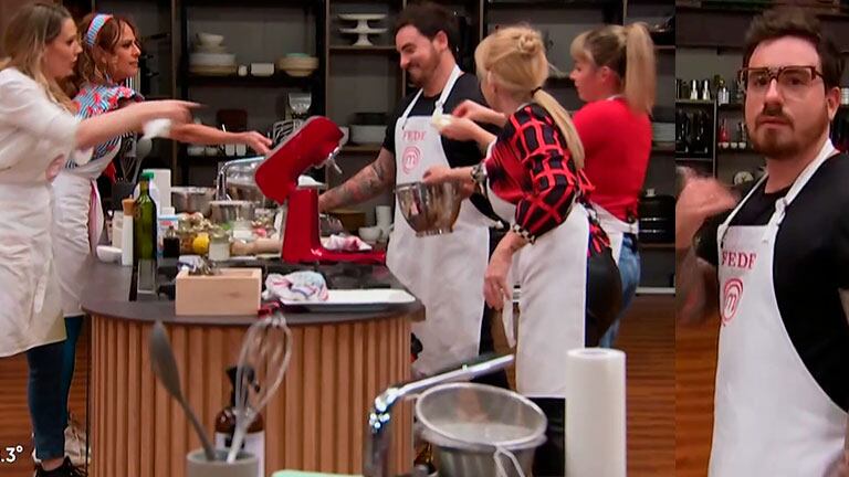 Claudia Villafañe, Rocío Marengo, Iliana Calabró, Sofía Pachano y Leticia Siciliani rescataron a Fede Bal en MasterChef Celebrity