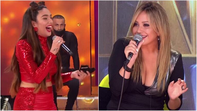 El halago de Karina La Princesita a Ángela Leiva al ver su look ultra sexy en el Cantando: "Como que dije 'me gustan las chicas'"