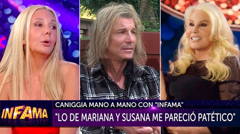 Claudio Caniggia: "Lo de Mariana Nannis y Susana Giménez me pareció patético"