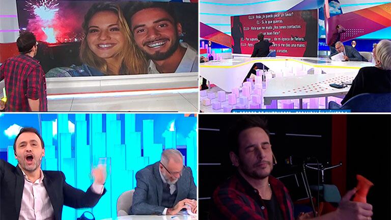 ¡Muy gracioso! Desopilante reacción de Lussich cuando le arruinaron el enigmático del acercamiento entre Flor Vigna y Nico Occhiato