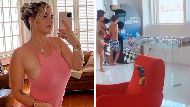 Wanda Nara mostró el increíble metegol de cristal de sus hijos... ¡que vale más de 1.000.000 de pesos!