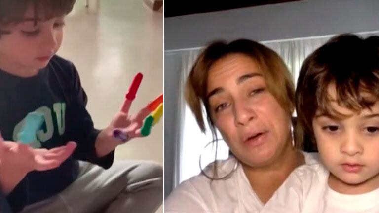 María Julia Oliván contó en LAM cómo afecta la cuarentena a su hijo