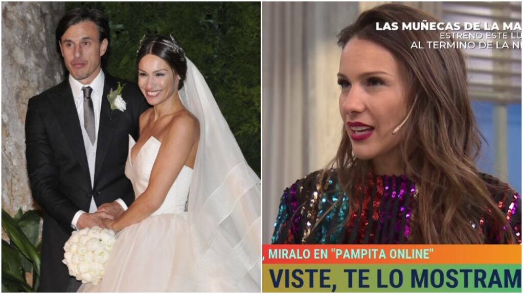 La reacción de Pampita cuando le preguntaron cuánto tiempo lleva casada con Roberto García Moritán