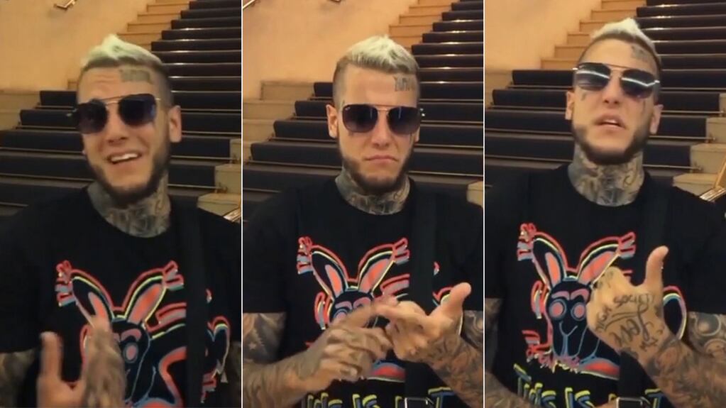 Repudiable mensaje de Alexander Caniggia mientras mostraba qué compró en un shopping: "Los pobres que se aburran" 