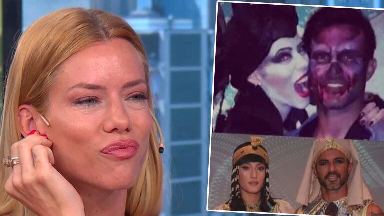 La reacción de Nicole Neumann cuando le mostraron una foto suya con Fabián Cubero disfrazados y una de él con Mica Viciconte