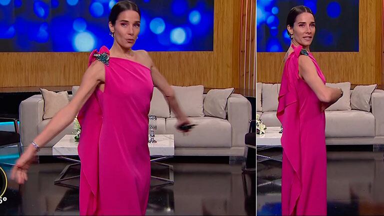 Juana Viale le hizo frente al frío con un sensual vestido ¡sin ropa interior!