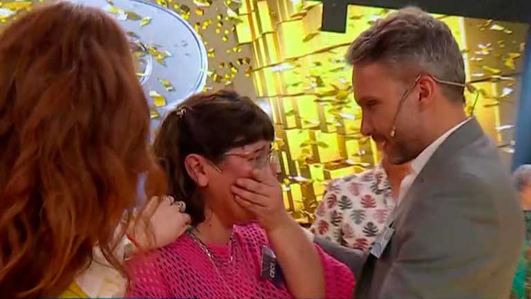 El gran gesto solidario de Luciano con Cecilia en Los 8 escalones del millón