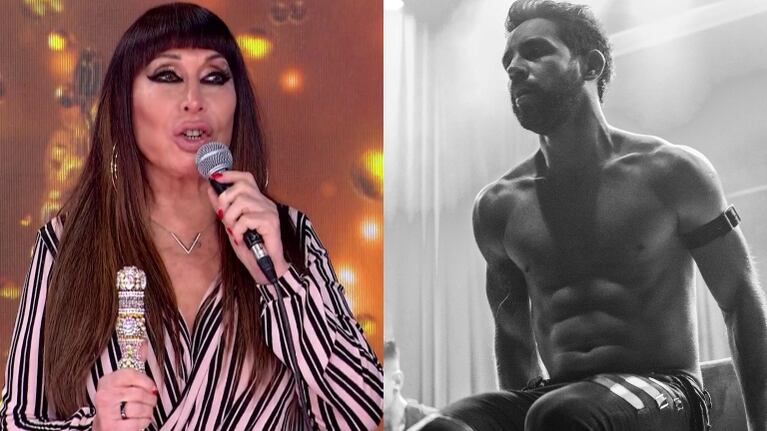 Moria Casán reveló en la pista de Cantando 2020 que le llegó una foto de Agustín Sierra en ropa interior