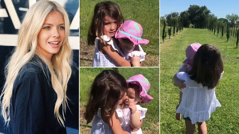 ¡Amor de hermanas! China Suárez publicó un tierno clip de Rufina cantándole a Magnolia en brazos