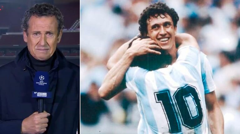 El llanto incontenible de Jorge Valdano por la muerte de Diego Maradona, su compañero del Mundial 86