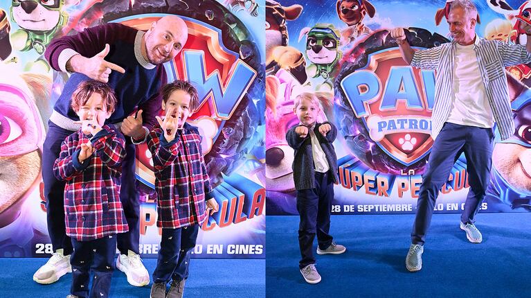 Marley y Mirko disfrutaron la avant premiere de Paw Patrol, La Súper Película