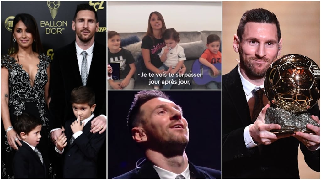 El mensaje de Antonela Roccuzzo que emocionó a Lionel Messi al recibir su sexto Balón de Oro