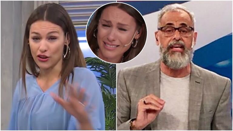 Pampita le respondió a Jorge Rial por cuestionar sus lágrimas en TV: "Lloro en todos lados, en mi casa y con los abogados"