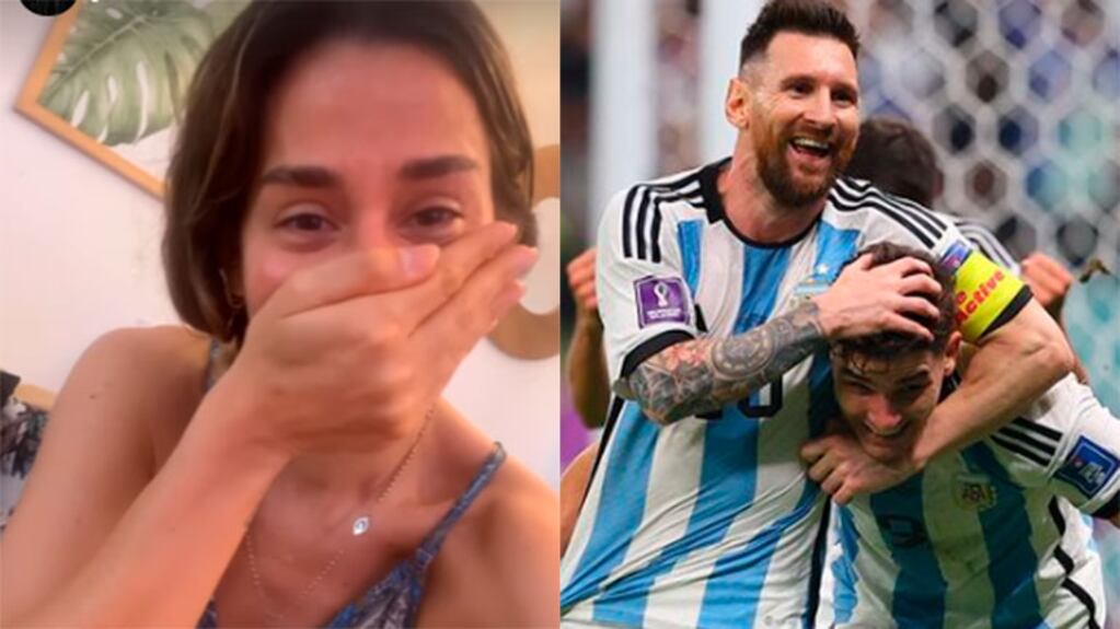 Jimena Barón mostró el tremendo brote nervioso que tiene en la cara por el Mundial de Qatar 2022 y se puso la careta de Lionel Messi