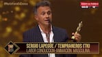 Sergio Lapegüe, emocionado al ganar un premio en los Martín Fierro de Cable tras superar el covid: "Después de tocar fondo, todo lo que viene es bendición"