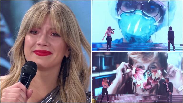 Laurita Fernández rompió en llanto tras la emotiva performance de Jey Mammón en Cantando 2020