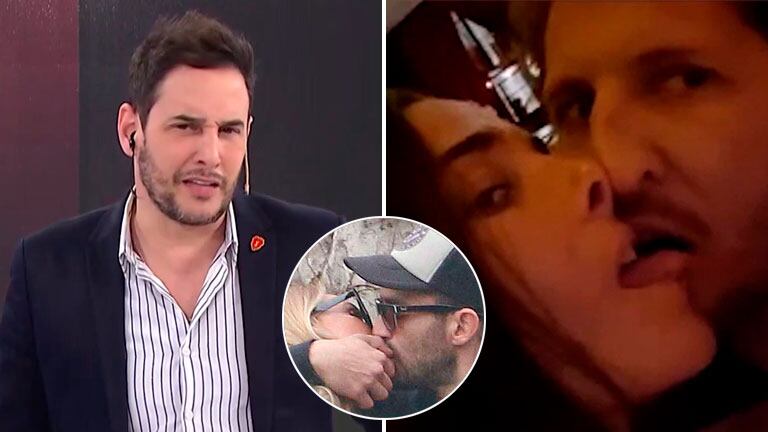 El divertido repudio de Rodrigo Lussich a Juana Viale por el video de su beso de lengua a su novio