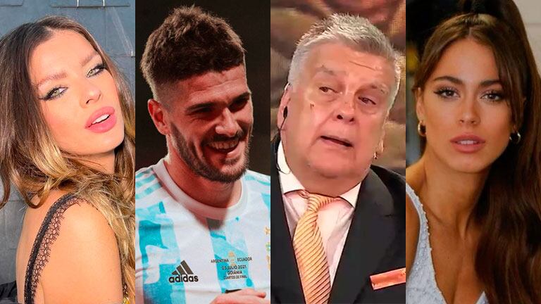 Fuerte chicana de Luis Ventura a China Suárez, Rodrigo de Paul y Tini Stoessel