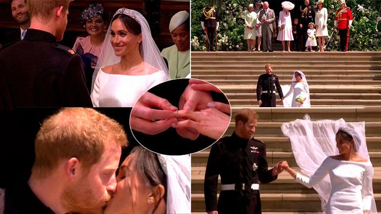 Boda real: el príncipe Harry y Meghan Markle dieron el 'sí'