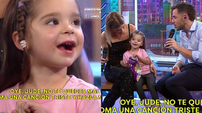 Eugenia Tobal y un dulce momento con su hija en vivo: "Ema, me dijeron que este tema te encanta"