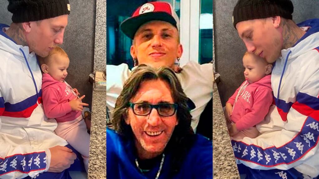 El video del Polaco con su beba, Abril, tras la muerte de su padre, Jorge Carlos