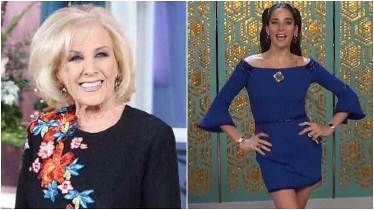 Juana Viale le dedicó su vestido a Mirtha Legrand: "¡Abuelita, mirá lo que es esto!"