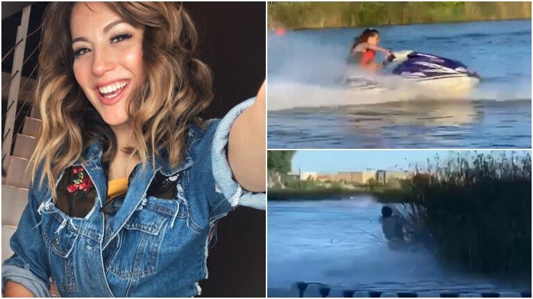 El video de Flor Vigna y su accidente en una moto de agua: "Venía pisteando como un campeón"