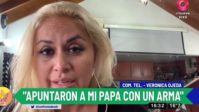 Verónica Ojeda contó en Confrontados que unos ladrones intentaron robar la casa de sus padres