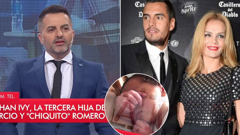 La divertida crítica de De Brito al nombre de la beba de Eliana Guercio