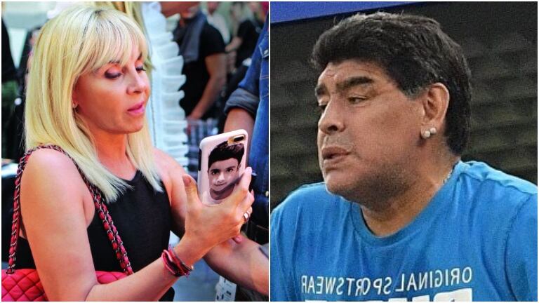 Claudia Villafañe confesó que buscó acercarse a Diego Maradona en el cumpleaños de él: "Le envié un mensaje y me clavó el visto"