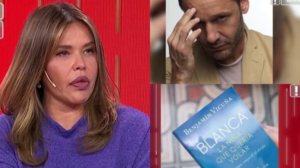 Nazarena Vélez rompió en llanto al escuchar fragmentos del libro de Benjamín Vicuña sobre Blanca 