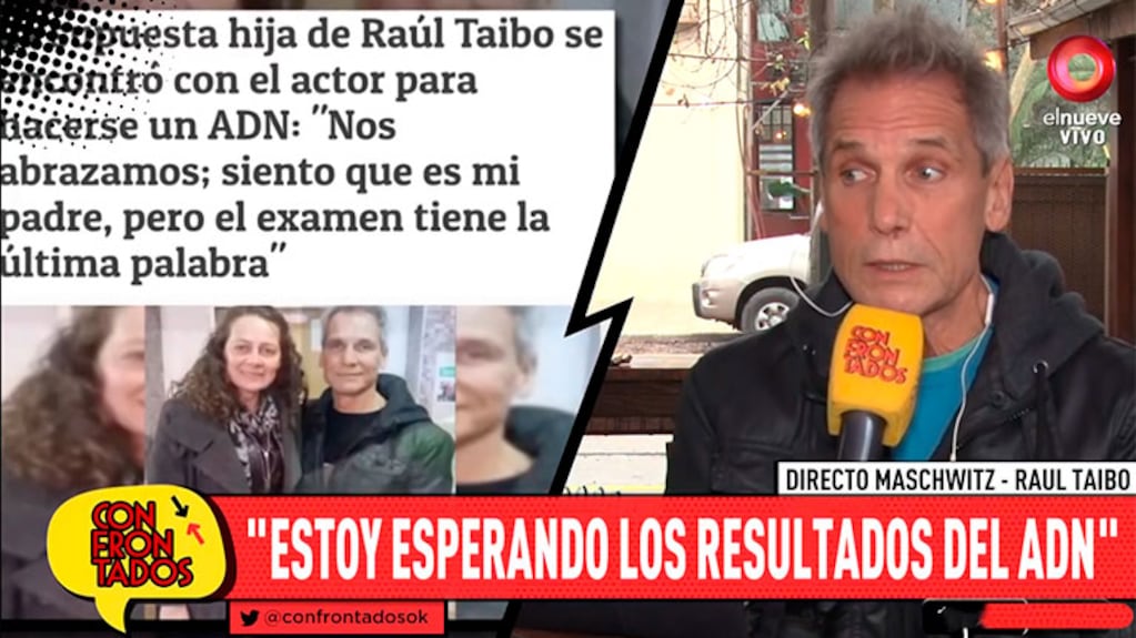 Raúl Taibo habló en Confrontados tras la aparición de una supuesta hija, de 47 años