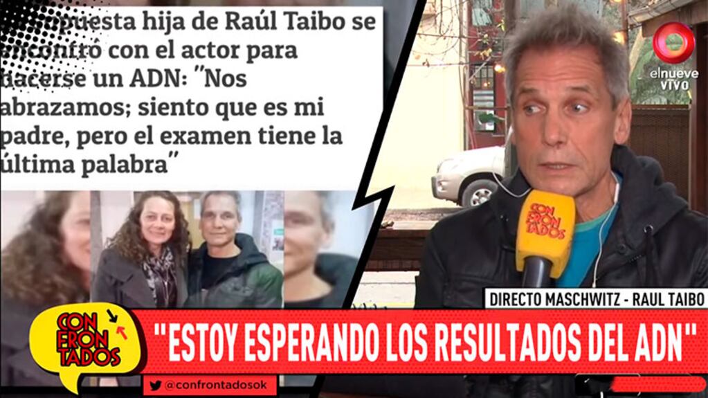 Raúl Taibo habló en Confrontados tras la aparición de una supuesta hija, de 47 años