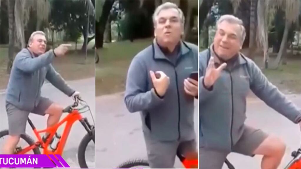 Un médico tucumano rompió la cuarentena para andar en bici y se peleó a los gritos con un guardia