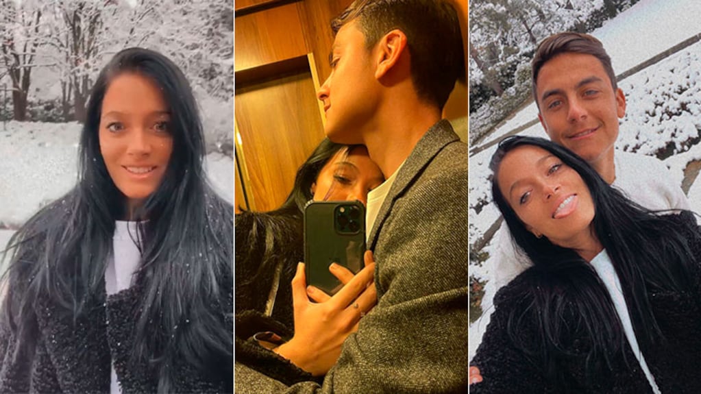 Las postales de Oriana Sabatini con Paulo Dybala en la nieve, tras regresar a Italia