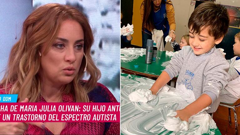 La lucha de María Julia Oliván por su hijo, Antonio: contó cómo supo que padece un trastorno del espectro autista