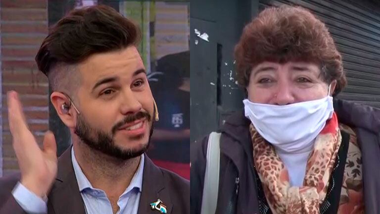 Nicolás Magaldi y un incómodo momento al aire con una señora