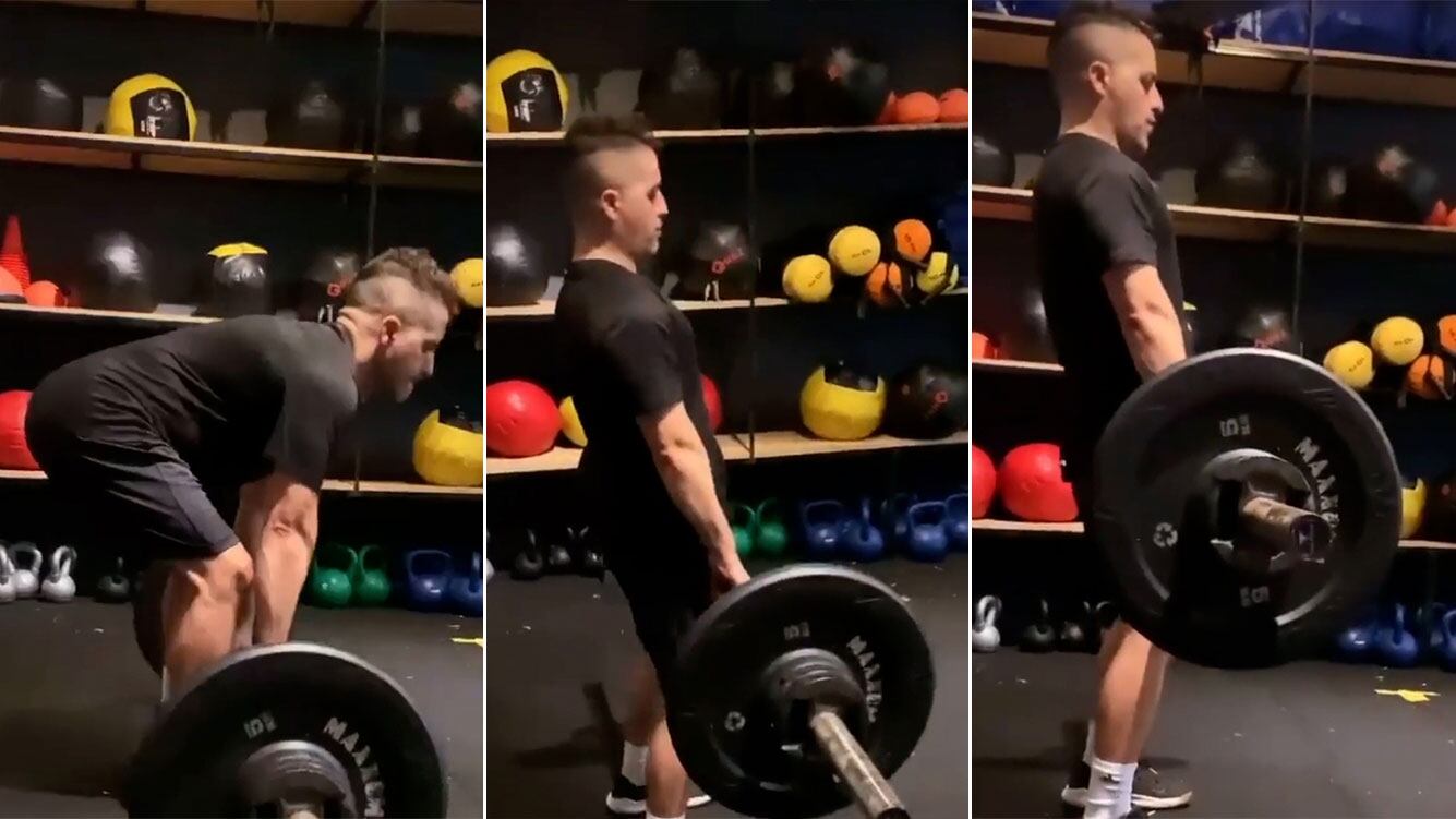 La exigente rutina de entrenamiento de Ángel de Brito con levantamiento de pesas