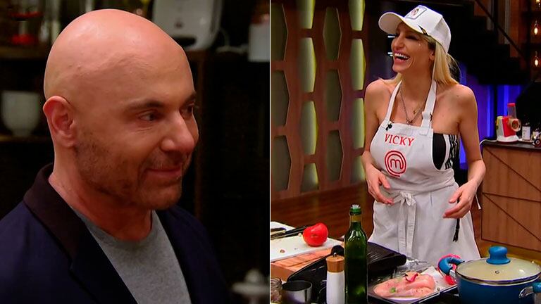 La reacción de Germán Martitegui ante un insólita respuesta de Vicky Xipolitakis en MasterChef Celebrity