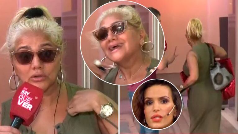 Gladys la Bomba Tucumana explotó y se fue en pleno móvil por una pregunta sobre su ex: "Asesorate antes de preguntar semejante estupidez"