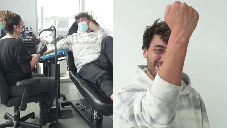 Así es el primer tatuaje que se hizo Lizardo Ponce en la muñeca